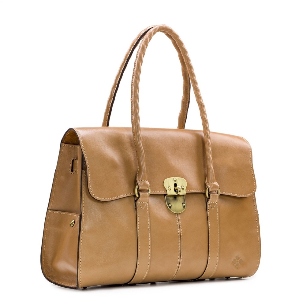 Patricia Nash Heritage Vienna Leather Satchel Stain